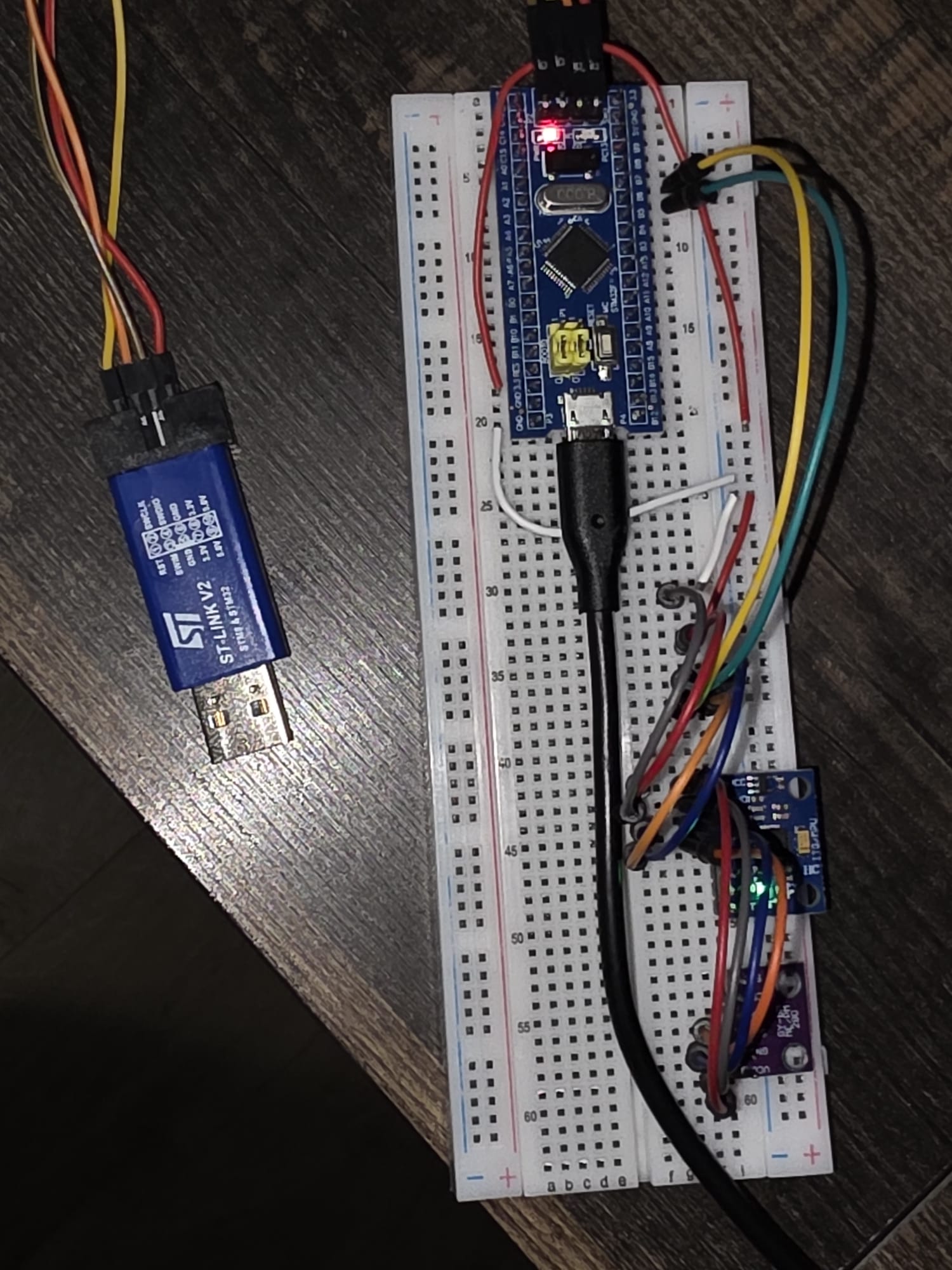 STM32 bench demo with IMU