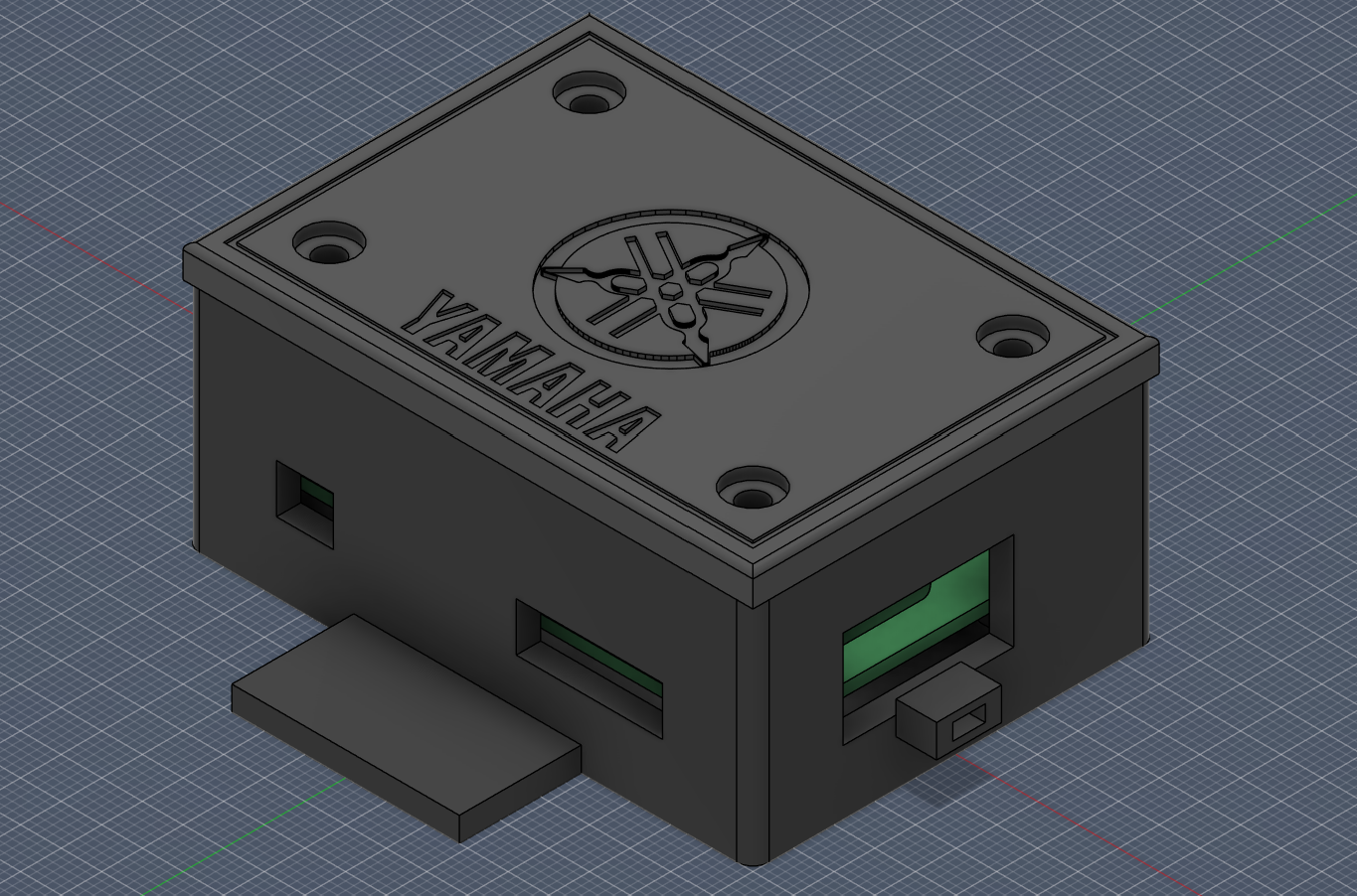 Closed enclosure with Yamaha logo