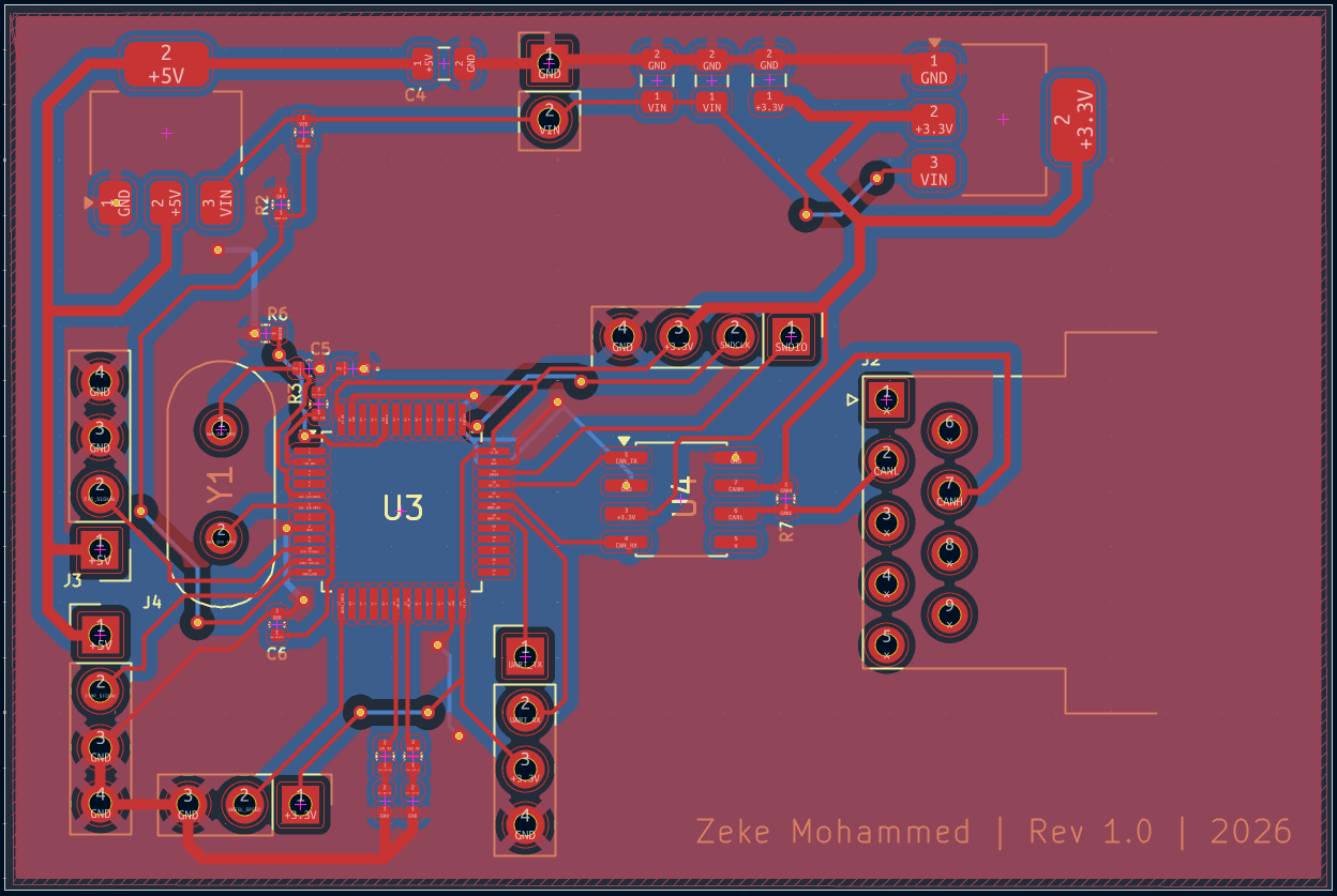 KiCad PCB layout
